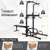 Power Tower Pull Up Bar Stand with Adjustable Heights and Bench