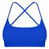 Women Cross Back Sport Bras Padded Strappy Crop Open Back Low Impact Bras Sexy Fitness Tank Tops with Removable Pads Thin Straps for Gym Yoga Workout
