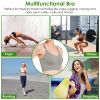 3Packs Women Cross Back Sport Bras Padded Strappy Medium Support Bras Sexy Fitness Tank Tops with Removable Pads for Gym Yoga Workout Running