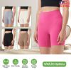 Women\'s High Waist Biker Shorts Tummy Control Pants Athletic Leggings Spandex Booty Shorts with 6.3In Inseam No Front Seam for Workout Yoga Running V