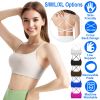 Women Cross Back Sport Bras Padded Strappy Crop Open Back Low Impact Bras Sexy Fitness Tank Tops with Removable Pads Thin Straps for Gym Yoga Workout
