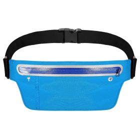 Unisex Sport Waist Pack Running Belt Bag Pouch Adjustable Bounce Free Sweat-Proof Lightweight Slim (Option: Blue)