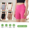 Women\'s High Waist Biker Shorts Tummy Control Pants Athletic Leggings Spandex Booty Shorts with 6.3In Inseam No Front Seam for Workout Yoga Running V
